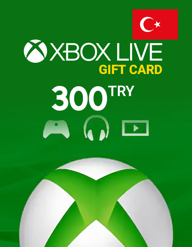 Xbox Live Gift Card 300 TRY Xbox Live Key - TURKEY - cdkeyshere.com