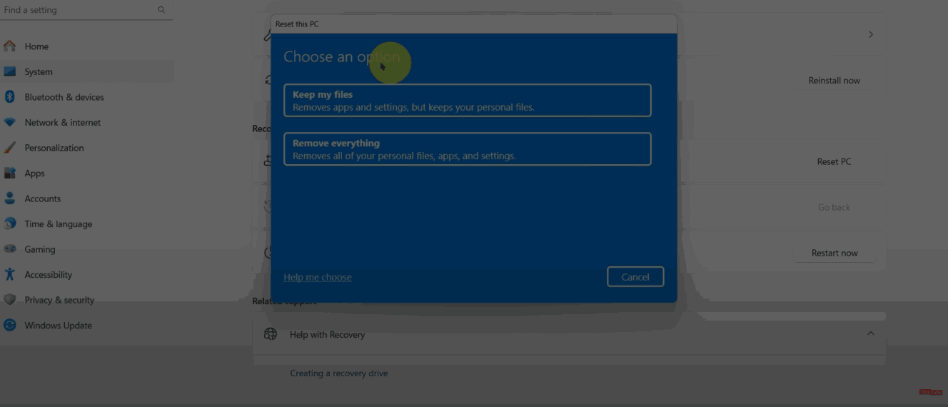 Troubleshooting Dell with hardware reset