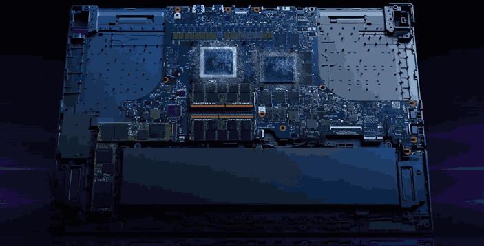 Internal Components of a Laptop