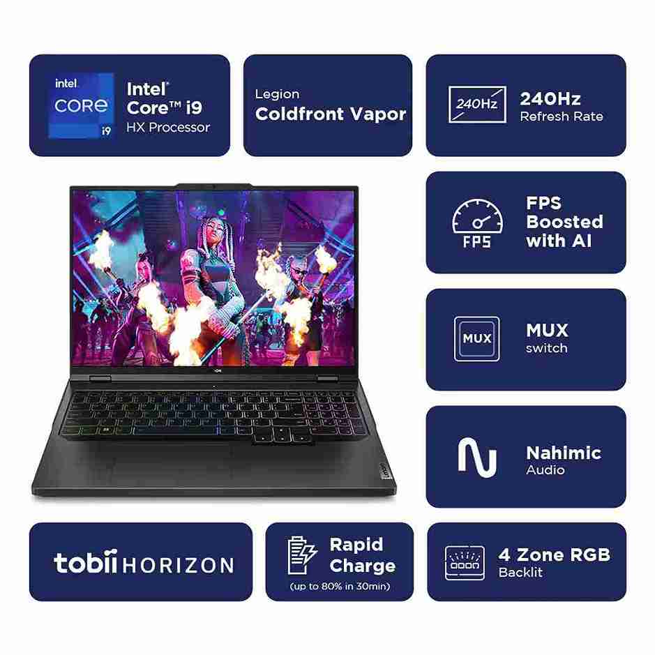 Intel i9 HX, 240Hz refresh rate, and other features